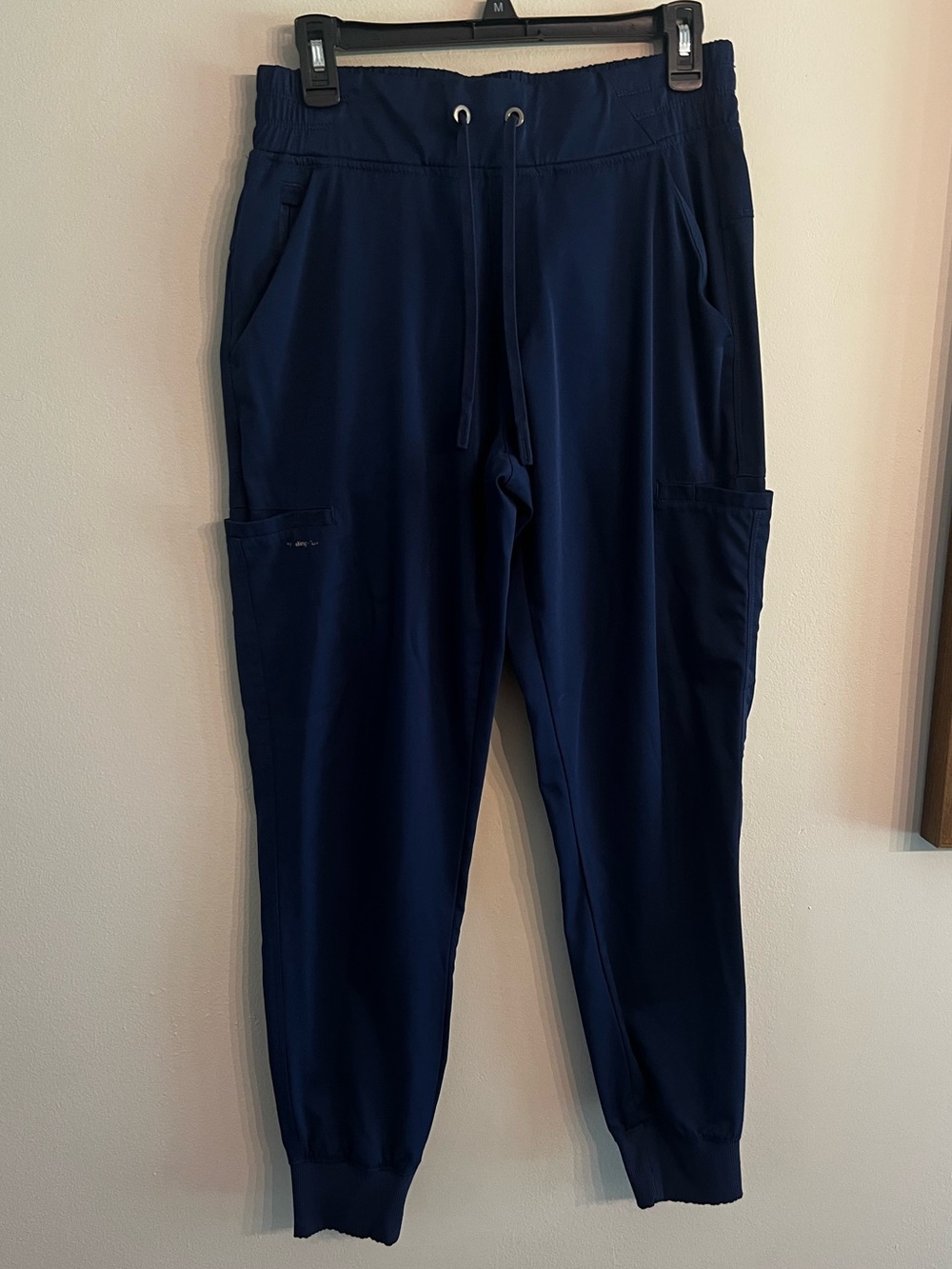 Healing Hands Navy Blue Women's Drawstring Jogger Scrubs Pants